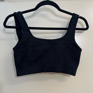 Black Aritzia Tank Top Ribbed
